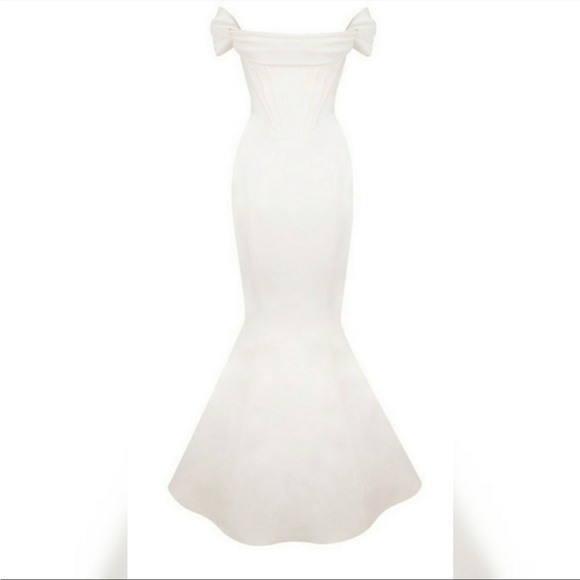 House of CB ‘Antoinette’ Ivory Corset Off Shoulder LIMITED EDITION Bridal Gown - Picture 8 of 16